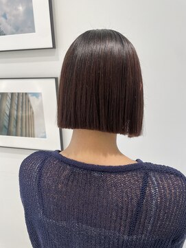 ハイブ 金沢(Hive) パツッと顎ラインボブ　タッセルボブ