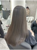 透明感カラー/オリーブグレージュ/ブリーチなし【小山田繭】