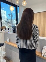 ビームズヘア 藤が丘店(Bee Ms HAIR)&nbsp;サラツヤロングベージュカラーブリーチしない透明感カラー