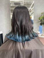 ジエクト カナウ(The Ect canow)&nbsp;エンドカラー/裾カラー/ボブ/ブルーカラー/クラゲヘアー