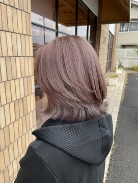 シーツー 川口店(C2) レイヤーボブ×ピンクベージュ