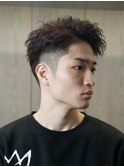 七三アップバング
