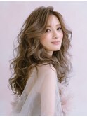☆ホワイトグレージュミニウルフデジタルパーマチェリーブラウン