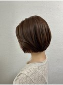 伸ばし中でもバランス良く◎ショートボブ