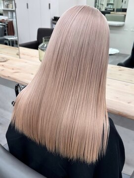 ベレーザ 渋谷(BELEZA) 15762ブリーチ&ダブルカラーパールベージュホワイトアッシュ