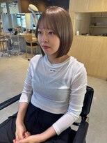 レイ 千葉(Lei)&nbsp;【Lei川津】ブリーチありナチュラルベージュ×ボブ