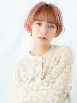 ドクターズ サロン ラブ(Dr's Salon LAB) アプリコットオレンジ小顔丸みショートd古河20代30代
