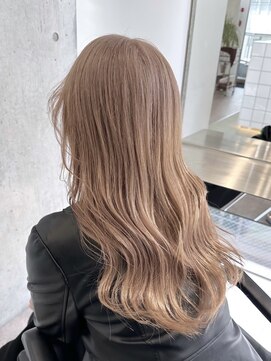 サンクプロジェクト(cinq PROJECT) 韓国ヘア顔周りレイヤーミルクティーベージュグレージュカラー