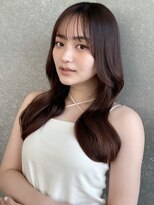 シーシンジュク 新宿南口(Sea shinjuku)&nbsp;ココアベージュ×レイヤー[小顔/黒髪/オリーブグレー]