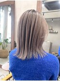 バレイヤージュ×ミルクティーグレージュ
