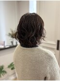 春先取りボブパーマ