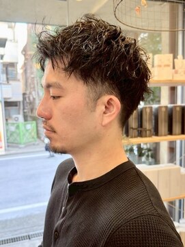 ボタンヘアー 日吉(BoTaN HAIR) ジェットショート/メンズ/メンズショート/スパイラルパーマ/日吉