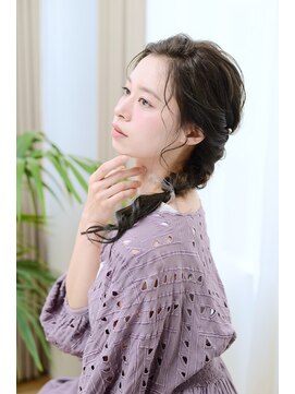 リノヘアー 札幌店(LINO HAIR) ゆる編みおろし×大人フェミニンアレンジ