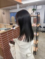 モコヘアーフロール(MOCO hair flor)&nbsp;【赤み消し】透明感オリーブベージュストレート