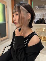 サンド 名古屋(sand) 小顔ショートボブ×地毛風縮毛矯正×名古屋駅