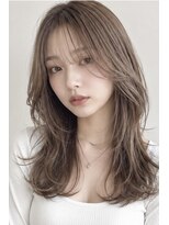 ヘアアンドメイク アース 入間店(HAIR&MAKE EARTH)&nbsp;韓国レイヤー × グレージュ