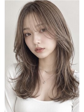 ヘアアンドメイク アース 入間店(HAIR&MAKE EARTH) 韓国レイヤー × グレージュ