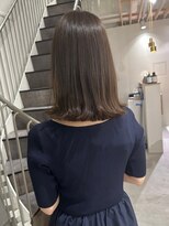 カミエ(kamie)&nbsp;透け感のあるブラウンボブ×毛先まで潤う仕上がり