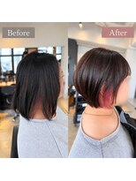 カットカットカットヴェンティ(Cut!Cut!Cut!VENTI)&nbsp;ステップボーンカットで首元すっきりの丸みショートボブ