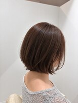 イロ ジェイアール JR奈良店(IRO) 大人可愛い丸みショートボブ×艶ブラウン