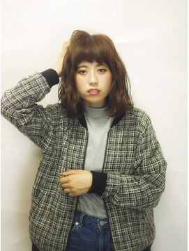 アンク クロス 吉祥寺店 大人ルーズウェーブボブ