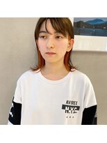 フェンヘアーアイス 中目黒(Fen.hair ici)&nbsp;ミディアムスタイル　インナーカラー　大人かわいい