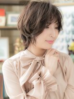 カバーヘア ブリス 上尾西口店(COVER HAIR bliss)&nbsp;外国人風ゆるふわカール小顔抜け感ボブウルフb上尾20代30代40代