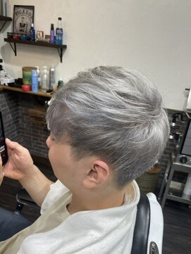 メンズ(MEN's) シルバーアッシュグレー