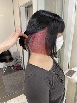 アライブ ハラジュク(ALIVE harajuku) ホワイトピンクインナーカラーryota