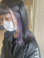 ヘアスタジオ アルス 御池店(hair Studio A.R.S)&nbsp;パープルイヤリングカラー#イヤリングカラー
