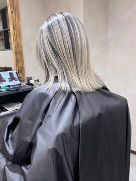 サニー 渋谷(SUNNY) バレイヤージュショコラアッシュハイライトグレージュカラー