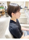 ペタンコ髪のマッシュショート♪