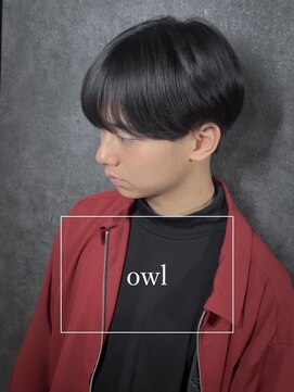アウル 心斎橋(owl) シースルーマッシュ×ジェンダーレス×黒髪×ニュアンスマッシュ