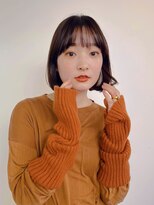 ムク 甲府(muku.)&nbsp;前髪/マチルダボブ/ピンクベージュインナー/グレージュ[甲府駅]