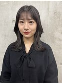 レイヤーカット/ブラウン/韓国ヘアー/ブリーチなし/恵比寿