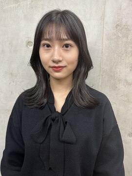 ソルトウォーター(SALT WATER) レイヤーカット/ブラウン/韓国ヘアー/ブリーチなし/恵比寿