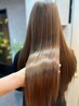 210分　【髪質改善】カット+艶髪水素縮毛矯正+艶カラー+水素tr　19800