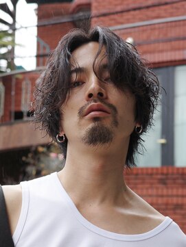 フィフス 渋谷(fifth) 緩めシャドウパーマメンズマッシュウルフカットbtsテテグク渋谷