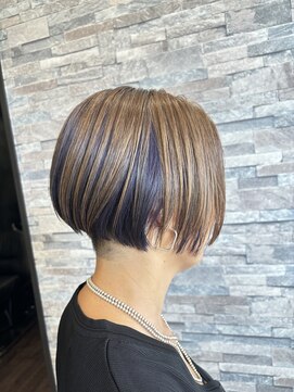 ブレス 横浜(bless) アンブレラカラーはインディゴブルー