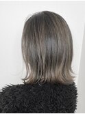 20代30代40代ストレートボブハイライト立体感ブリーチ透明感