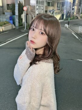 ドットハリス(.Hallis) 透明感ブラウン/ミディアム/ヘアアレンジ