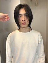 =メンズボブ/スパイキーショート/ブルーブラック／MEN’S HAIR