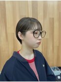 ワイドバング×マッシュショートでおしゃれかわいい♪