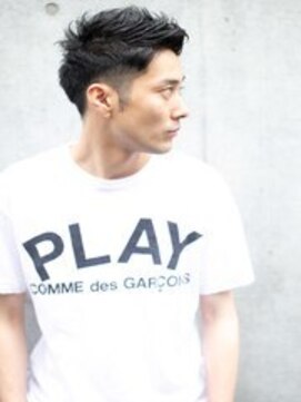 ノーレン 代々木上原(NOREN) ビジネスショートツイストスパイラルパーマツーブロック刈り上げ