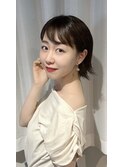 大人美人切りっぱなし外はねボブ　［藤沢］