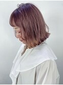 ボブミディアムショートミルクティーくびれミディ_ba557941