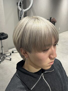 テクト バイアッシュ 吉祥寺店(Tect by Ash) シースルーマッシュラウンドマッシュホワイトシルバー