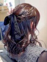 フォーエス(4S)&nbsp;ふわふわのハーフアップ　～結婚式ヘアアレンジ～
