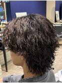波巻きウルフツイスパウルフ仙台美容室シャドウパーマ仙台波巻き