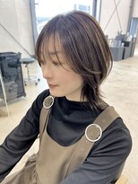 ビーヒアナウ N゜03 金沢駅西店(BE HERE NOW)&nbsp;レイヤーボブ×グレージュ